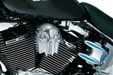 Kuryakyn Skull Horn Covers 7718 Cover, Skull, ABS Plastic, Chrome, Adhesive Mount, Harley-Davidson®, Each thumbnail 1
