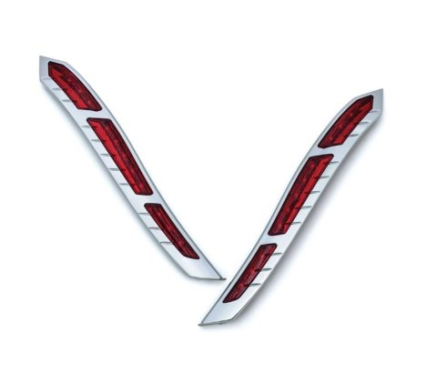 Kuryakyn Light Bars, Pods and Fog Lights 2898 LED REAR FNDR STRP LIGHTS CHR thumbnail 1