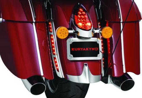 Kuryakyn Light Bars, Pods and Fog Lights 2898 LED REAR FNDR STRP LIGHTS CHR thumbnail 6