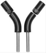 Kuryakyn Powersports Side View Mirror Components 1216 Stem 3in Outward Extenders Black thumbnail 1