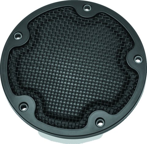 Kuryakyn Clutch Housing Covers 6527 MESH DERBY COVER BLK thumbnail 1