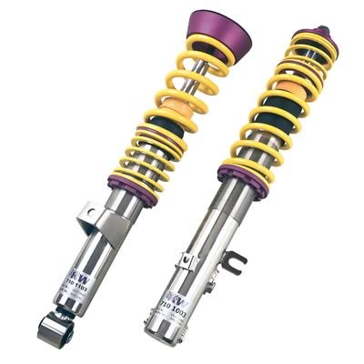 KW Variant 3 Coilover Kits for 1994-2008 911 - 35271005 Kits, 3, 0.9 1.8 in. Lowered Front, 0.4 1.2 in. Lowered Rear, Shocks, Yellow Powdercoated Springs, Porsche, Kit