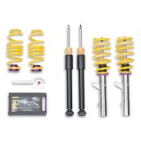KW Variant 2 Coilover Kits 1521000M Kits, 2, 0.0 - 1.2 in. Lowered Front, 0.2 - 1.2 in. Lowered Rear, Natural/Yellow Shocks, Yellow Springs, Audi, Kit thumbnail 3