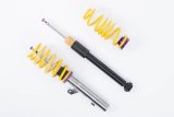 KW Variant 2 Coilover Kits 1521000M Kits, 2, 0.0 - 1.2 in. Lowered Front, 0.2 - 1.2 in. Lowered Rear, Natural/Yellow Shocks, Yellow Springs, Audi, Kit thumbnail 4