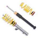 KW Variant 2 Coilover Kits 1521000M Kits, 2, 0.0 - 1.2 in. Lowered Front, 0.2 - 1.2 in. Lowered Rear, Natural/Yellow Shocks, Yellow Springs, Audi, Kit thumbnail 9