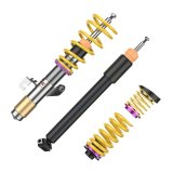 KW Variant 1 Coilover Kits 102200AE Kits, 1, 1.0 - 2.2 in. Lowered Front, 1.4 - 2.4 in. Lowered Rear, Natural/Purple Shocks, Yellow Springs, BMW, Kit thumbnail 4