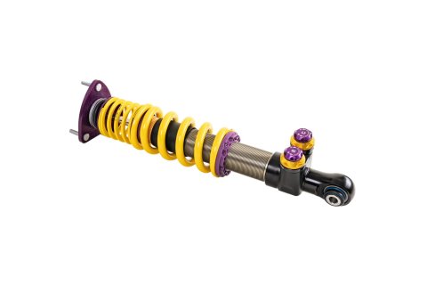 KW Variant 5 Coilover Kits 30911009 Kits, (V5), with Nose Lift, w/o Electronic Dampers, Front and Rear Shocks, Adjustable Valving, Steel, Zinc, Lamborghini, Set of 4 thumbnail 1
