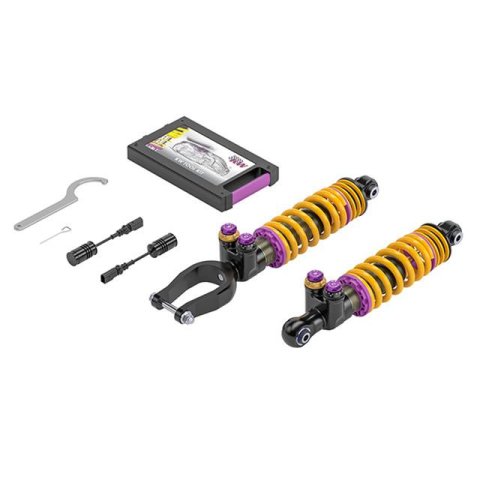 KW Variant 5 Coilover Kits 30911009 Kits, (V5), with Nose Lift, w/o Electronic Dampers, Front and Rear Shocks, Adjustable Valving, Steel, Zinc, Lamborghini, Set of 4 thumbnail 3