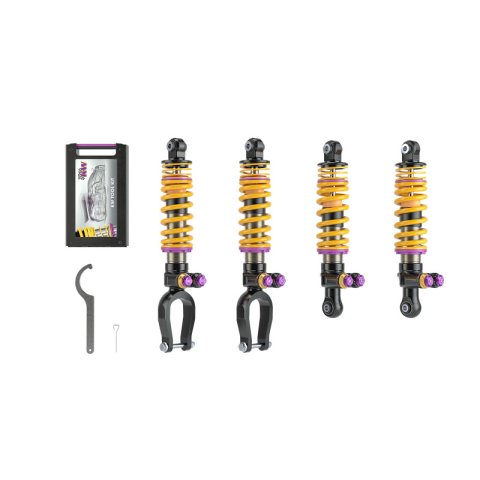 KW Variant 5 Coilover Kits 30911009 Kits, (V5), with Nose Lift, w/o Electronic Dampers, Front and Rear Shocks, Adjustable Valving, Steel, Zinc, Lamborghini, Set of 4 thumbnail 6