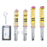 KW Variant 3 Coilover Kits for 1990-1994 911 - 35271022 Kits, 3, 0.8 2.0 in. Lowered Front, 0.6 1.8 in. Lowered Rear, Shocks, Yellow Powdercoated Springs, Porsche, Kit thumbnail 2