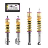 KW Variant 3 Coilover Kits 35280004 Kits, 3, 1.7 - 3.3 in. Lowered Front and Rear, Shocks, Yellow Powdercoated Springs, Volkswagen, Kit thumbnail 2