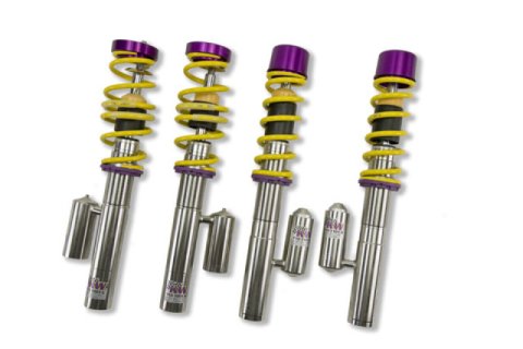 KW Variant 3 Coilover Kits 35271001 Kits, 3, 0.8 - 1.5 in. Lowered Front and Rear, Shocks, Yellow Powdercoated Springs, Porsche, Kit thumbnail 1
