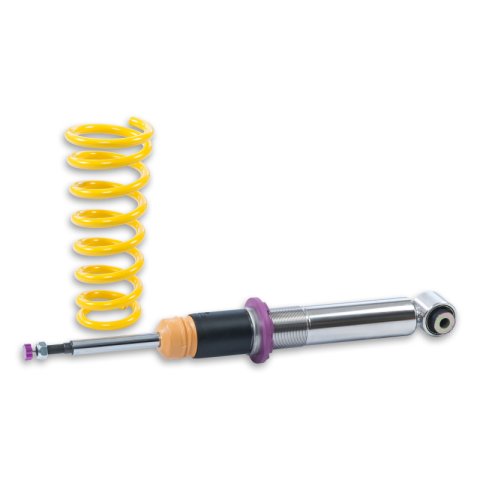 KW Variant 2 Coilover Kits 1522000Z Kits, 2, 1.2 - 2.0 in. Lowered Front, 1.2 - 2.4 in. Lowered Rear, Natural/Yellow Shocks, Yellow Springs, BMW, Kit thumbnail 4