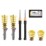 KW Variant 1 Coilover Kits 10220072 Kits, 1, 0.6 - 1.6 in. Lowered Front, 0.4 - 1.4 in. Lowered Rear, Natural/Purple Shocks, Yellow Springs, BMW, Kit thumbnail 2