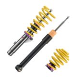 KW Variant 1 Coilover Kits 10220072 Kits, 1, 0.6 - 1.6 in. Lowered Front, 0.4 - 1.4 in. Lowered Rear, Natural/Purple Shocks, Yellow Springs, BMW, Kit thumbnail 5