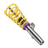 KW Variant 1 Coilover Kits 10220072 Kits, 1, 0.6 - 1.6 in. Lowered Front, 0.4 - 1.4 in. Lowered Rear, Natural/Purple Shocks, Yellow Springs, BMW, Kit thumbnail 8