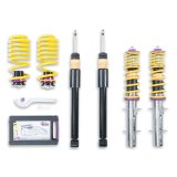 KW Variant 2 Coilover Kits 15210005 Kits, 2, 0.8 - 1.8 in. Lowered Front, 0.8 - 1.8 in. Lowered Rear, Natural/Yellow Shocks, Yellow Springs, Audi, Volkswagen, Kit thumbnail 2