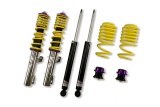 KW Variant 2 Coilover Kits 15210005 Kits, 2, 0.8 - 1.8 in. Lowered Front, 0.8 - 1.8 in. Lowered Rear, Natural/Yellow Shocks, Yellow Springs, Audi, Volkswagen, Kit thumbnail 4