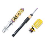 KW Variant 2 Coilover Kits 15210005 Kits, 2, 0.8 - 1.8 in. Lowered Front, 0.8 - 1.8 in. Lowered Rear, Natural/Yellow Shocks, Yellow Springs, Audi, Volkswagen, Kit thumbnail 6