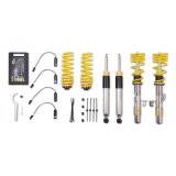 KW Variant 3 Coilover Kits 3522000E Kits, 3, 1.6 - 2.5 in. Lowered Front, 1.2 - 2.4 in. Lowered Rear, Shocks, Yellow Powdercoated Springs, BMW, Kit thumbnail 3