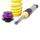 KW Variant 3 Coilover Kits 3522000E Kits, 3, 1.6 - 2.5 in. Lowered Front, 1.2 - 2.4 in. Lowered Rear, Shocks, Yellow Powdercoated Springs, BMW, Kit thumbnail 7