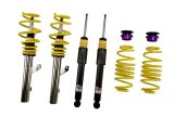 KW Variant 1 Coilover Kits 10280119 Kits, 1, 1.2 - 2.1 in. Lowered Front, 1.6 - 2.4 in. Lowered Rear, Natural/Purple Shocks, Yellow Springs, Volkswagen, Kit thumbnail 2