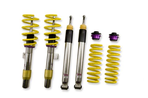 KW Variant 3 Coilover Kits 35220063 Kits, 3, 0.4 - 1.4 in. Lowered Front, 0.2 - 1.4 in. Lowered Rear, Shocks, Yellow Powdercoated Springs, BMW, Kit thumbnail 3
