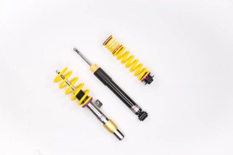 KW Variant 1 Coilover Kits 10220083 Kits, 1, 0.4 - 1.5 in. Lowered Front, 0.2 - 1.4 in. Lowered Rear, Natural/Purple Shocks, Yellow Springs, BMW, Kit thumbnail 6