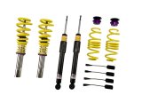KW Variant 1 Coilover Kits 10210103 Kits, 1, 1.6 - 3.1 in. Lowered Front, 1.8 - 3.3 in. Lowered Rear, Natural/Purple Shocks, Yellow Springs, Audi, Kit thumbnail 2