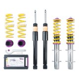 KW Street Comfort Coilover Kits 18010005 Kits, Comfort, 0.8 - 1.8 in. Lowered Front, 0.8 - 1.8 in. Lowered Rear, Natural/Black Shocks, Yellow Spring, Audi, Volkswagen, Kit thumbnail 3