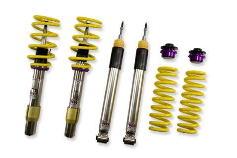 KW Variant 3 Coilover Kits 35220073 Kits, 3, 0.4 - 1.4 in. Lowered Front, 0.2 - 1.4 in. Lowered Rear, Shocks, Yellow Powdercoated Springs, BMW, Kit thumbnail 2
