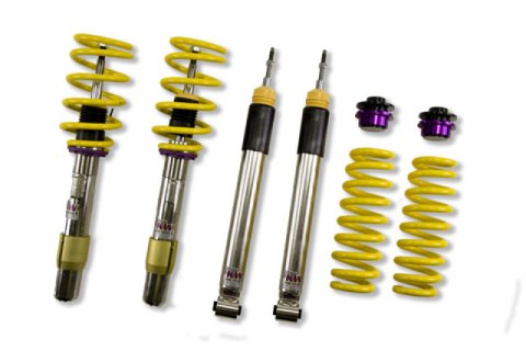 KW Variant 3 Coilover Kits 35220073 Kits, 3, 0.4 - 1.4 in. Lowered Front, 0.2 - 1.4 in. Lowered Rear, Shocks, Yellow Powdercoated Springs, BMW, Kit thumbnail 3