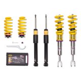 KW Variant 1 Coilover Kits 10210065 Kits, 1, 0.4 - 1.5 in. Lowered Front, 0.4 - 1.5 in. Lowered Rear, Natural/Purple Shocks, Yellow Springs, Audi, Kit thumbnail 2