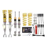 KW Street Comfort Coilover Kits 18020090 Kits, Comfort, 1.0 - 2.2 in. Lowered Front, 0.6 - 1.8 in. Lowered Rear, Natural/Black Shocks, Yellow Springs, BMW, Kit thumbnail 3