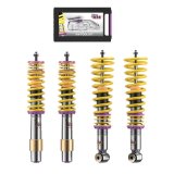 KW Variant 3 Coilover Kits 35220006 Kits, 3, 0.4 - 1.5 in. Lowered Front, 0.8 - 2.0 in. Lowered Rear, Shocks, Yellow Powdercoated Springs, BMW, Kit thumbnail 2