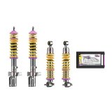 KW Variant 3 Coilover Kits 35271010 Kits, 3, 0.9 - 2.1 in. Lowered Front, 0.8 - 1.8 in. Lowered Rear, Shocks, Yellow Powdercoated Springs, Porsche, Kit thumbnail 2