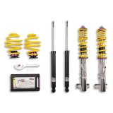 KW Variant 1 Coilover Kits 10220011 Kits, 1, 1.5 - 3.1 in. Lowered Front, 1.2 - 2.3 in. Lowered Rear, Natural/Purple Shocks, Yellow Powdercoated Springs, BMW, Kit thumbnail 4