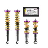 KW Variant 2 Coilover Kits for 1981-1983 DMC 12 - 15299014 Kits, 2, 0.2 1.8 in. Lowered Front, 0.2 1.4 in. Lowered Rear, Natural/Yellow Shocks, Yellow Springs, DeLorean, Kit thumbnail 2