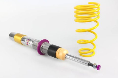 KW Variant 3 Coilover Kits 3522000D Kits, 3, 1.6 - 2.5 in. Lowered Front, 1.2 - 2.4 in. Lowered Rear, Shocks, Yellow Powdercoated Springs, BMW, Kit thumbnail 7
