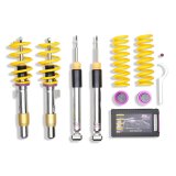 KW Variant 3 Coilover Kits 35220095 Kits, 3, 0.4 - 1.4 in. Lowered Front, 0.2 - 1.0 in. Lowered Rear, Shocks, Yellow Powdercoated Springs, BMW, Kit thumbnail 2