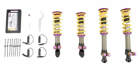 KW Variant 5 Coilover Kits 30961033 Kits, , With Nose Lift, Without Magnetic Ride, 0.8-1.6 in. Lowered Front/Rear, Adjustable Valving, Steel, Zinc, Chevrolet, Kit thumbnail 2
