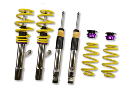 KW Variant 3 Coilover Kits for 2006-2013 A3, 2005-2014 JETTA - 35210040 Kits, 3, 1.4 2.6 in. Lowered Front and Rear, Shocks, Yellow Powdercoated Springs, Audi, Kit thumbnail 5