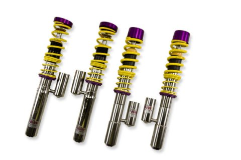 KW Variant 3 Coilover Kits 35271016 Kits, 3, 1.2 - 2.1 in. Lowered Front, 0.8 - 1.5 in. Lowered Rear, Shocks, Yellow Powdercoated Springs, Porsche, Kit thumbnail 6