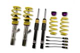 KW Variant 2 Coilover Kits 15210092 Kits, 2, 1.4 - 2.6 in. Lowered Front, 1.4 - 2.6 in. Lowered Rear, Natural/Yellow Shocks, Yellow Springs, Audi, Volkswagen, Kit thumbnail 4