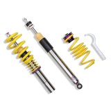 KW Variant 3 Coilover Kits 35210075 Kits, 3, 0.8 - 1.5 in. Lowered Front, 0.4 - 1.5 in. Lowered Rear, Shocks, Yellow Powdercoated Springs, Audi, Kit thumbnail 9