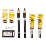 KW Variant 1 Coilover Kits 10210075 Kits, 1, 0.8 - 1.5 in. Lowered Front, 0.4 - 1.5 in. Lowered Rear, Natural/Purple Shocks, Yellow Springs, Audi, Kit thumbnail 4