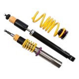KW Variant 1 Coilover Kits 10210075 Kits, 1, 0.8 - 1.5 in. Lowered Front, 0.4 - 1.5 in. Lowered Rear, Natural/Purple Shocks, Yellow Springs, Audi, Kit thumbnail 7