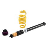 KW Variant 1 Coilover Kits 10210075 Kits, 1, 0.8 - 1.5 in. Lowered Front, 0.4 - 1.5 in. Lowered Rear, Natural/Purple Shocks, Yellow Springs, Audi, Kit thumbnail 8
