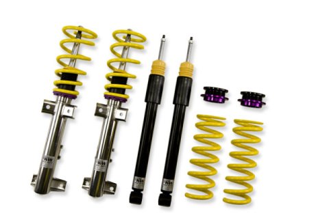 KW Street Comfort Coilover Kits 18025028 Kits, Comfort, 1.2 - 2.2 in. Lowered Front, 0.8 - 2.0 in. Lowered Rear, Natural/Black Shocks, Yellow Springs, Mercedes, Kit thumbnail 3