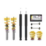 KW Variant 1 Coilover Kits for 2001-2006 M3 - 10220023 Kits, 1, 0.8 1.5 in. Lowered Front, 0.8 1.5 in. Lowered Rear, Natural/Purple Shocks, Yellow Springs, BMW, Kit thumbnail 4